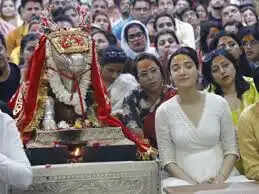 फिल्म&nbsp;12वीं फेल की अभिनेत्री मेधा शंकर ने किए महाकाल दर्शन, भस्म आरती में हुईं शामिल