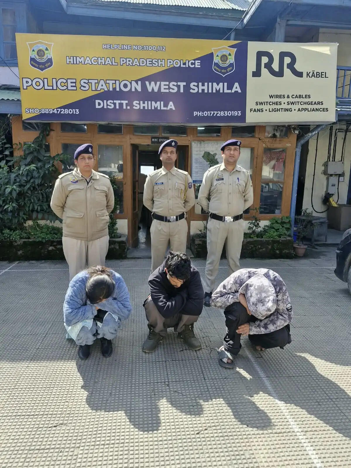 शिमला में वाहन से चिट्टा बरामद, युवती सहित तीन गिरफ्तार