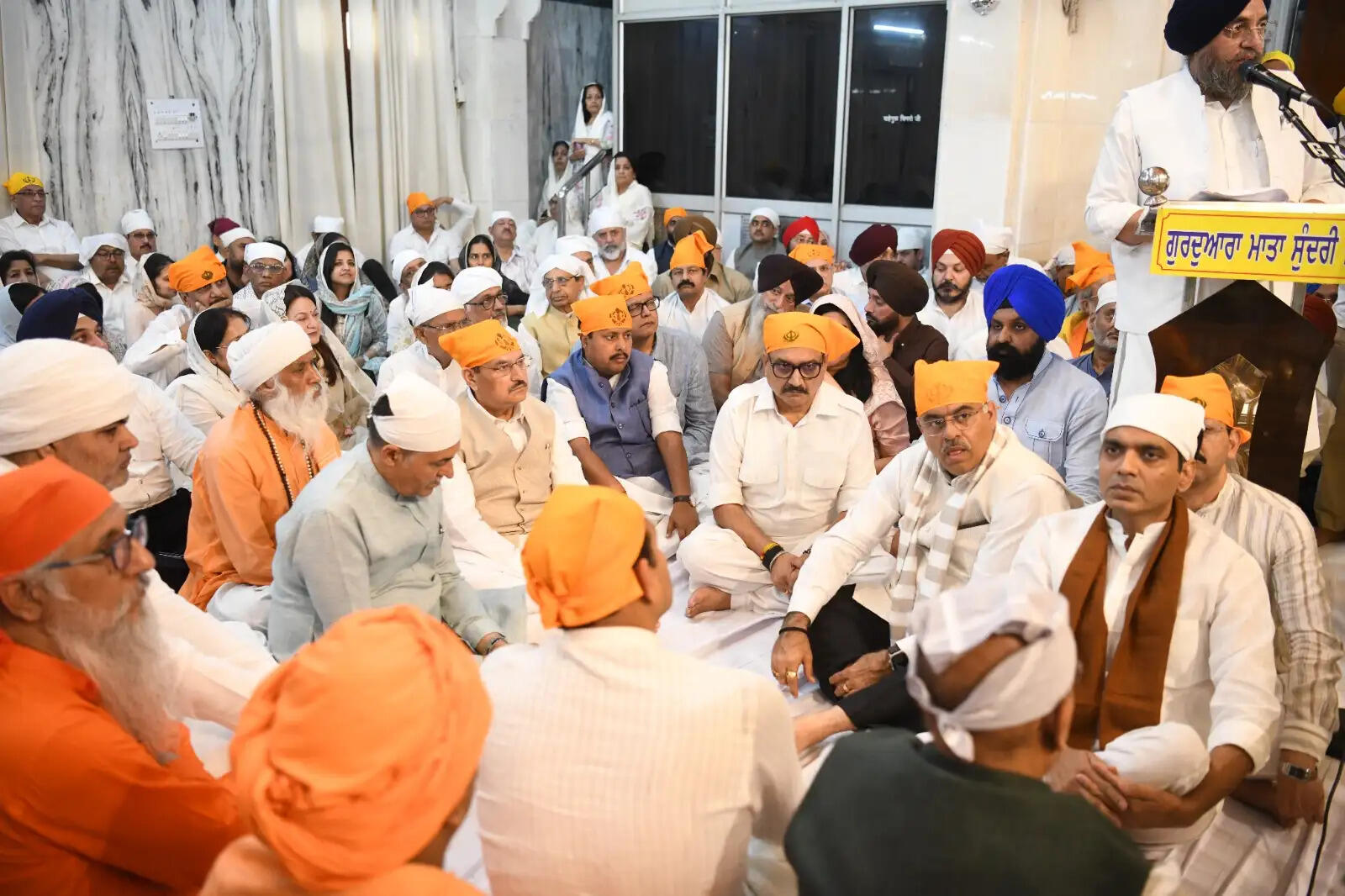 वीरेंद्र सचदेवा के पिता की स्मृति में कीर्तन समागम, भाजपा नेताओं ने दी श्रद्धांजलि