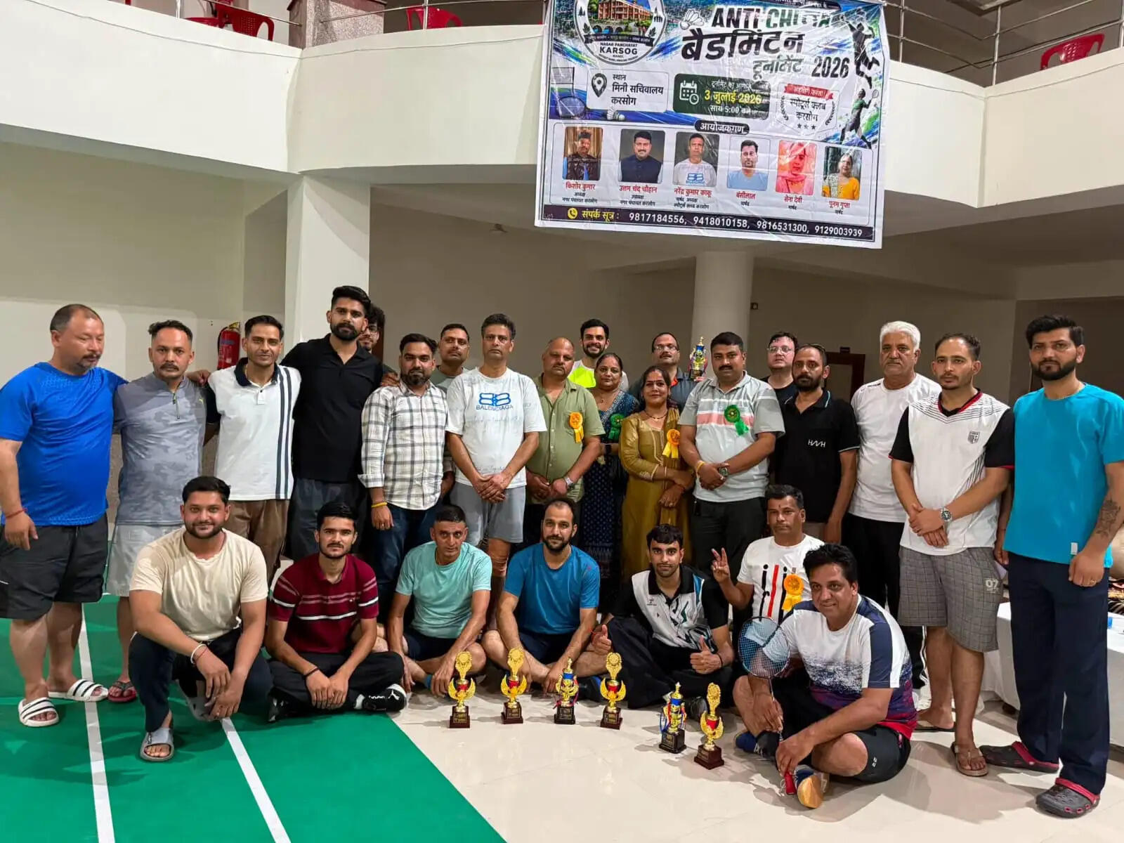 एंटी चिट्टा बैडमिंटन प्रतियोगिता के माध्यम से दिया नशा मुक्त समाज का संदेश