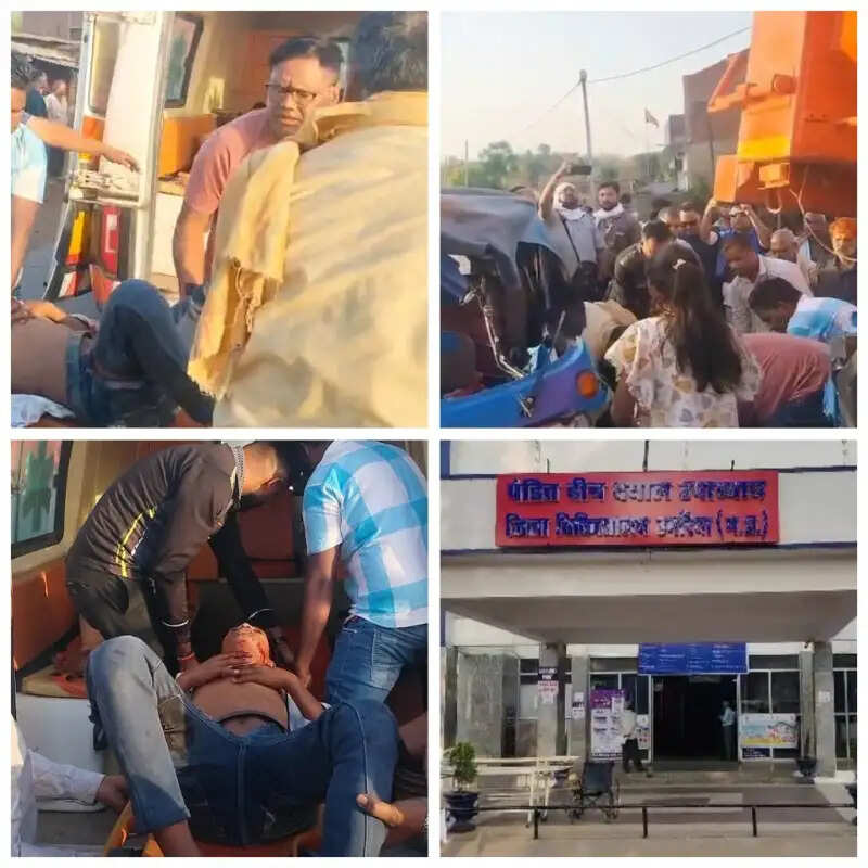 उमरिया: खड़े ट्रक से टकराई ऑटो, एक ही परिवार के 7 घायल; 3 की हालत गंभीर