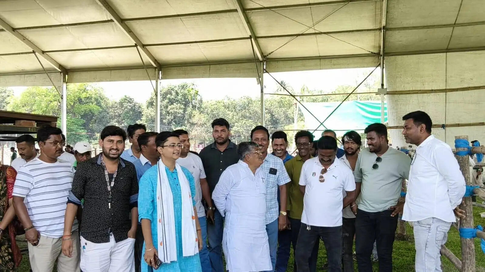 हुगली के डनलप मैदान में अभिषेक बनर्जी की जनसभा को लेकर तैयारियां तेज