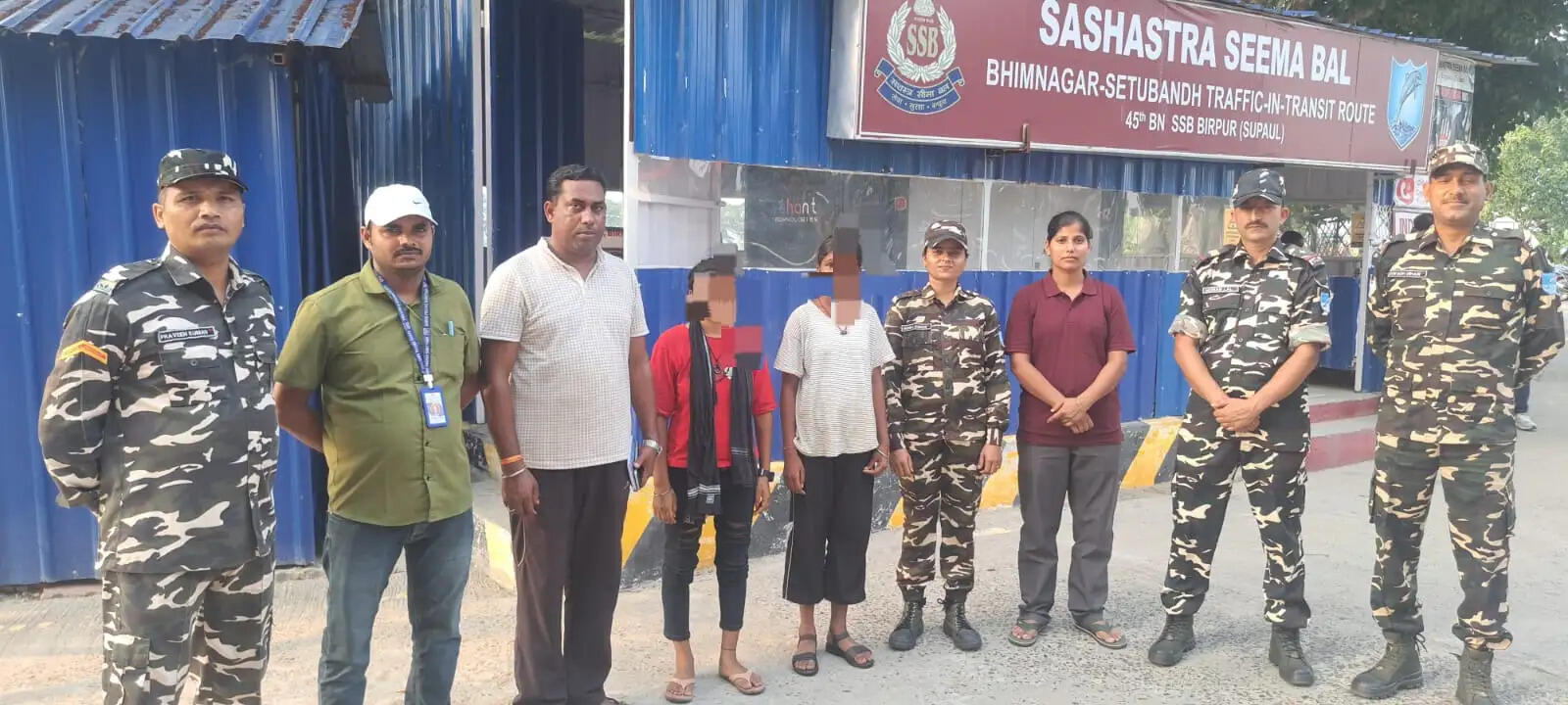 भीमनगर सीमा पर मानव तस्करी का प्रयास विफल, नाबालिग लड़की को सुरक्षित बचाया
