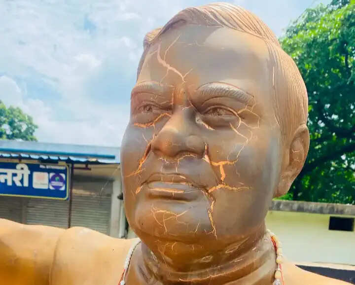 छत्तीसगढ़ में बने अटल परिसरों की मूर्तियों की गुणवत्ता अब सवालों के घेरे में