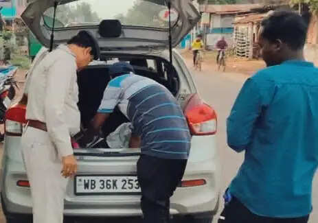 नारायणगढ़ में केंद्रीय बलों का रूट मार्च, राष्ट्रीय राजमार्ग पर कड़ी तलाशी