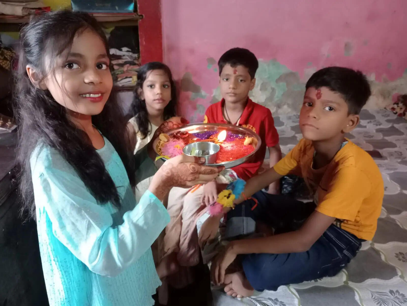 भाई-बहन के अटूट प्रेम का पर्व रक्षाबंधन हर्षोल्लास के साथ मनाया गया