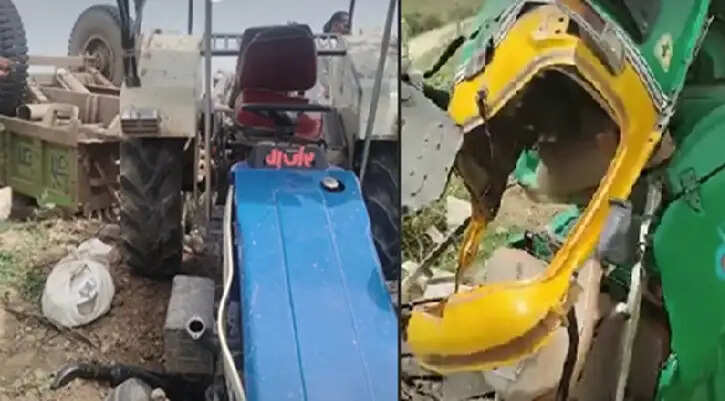 मप्र के मुरैना में श्रद्धालुओं से भरे ऑटो को ट्रैक्टर ने मारी टक्कर, 3 की मौत