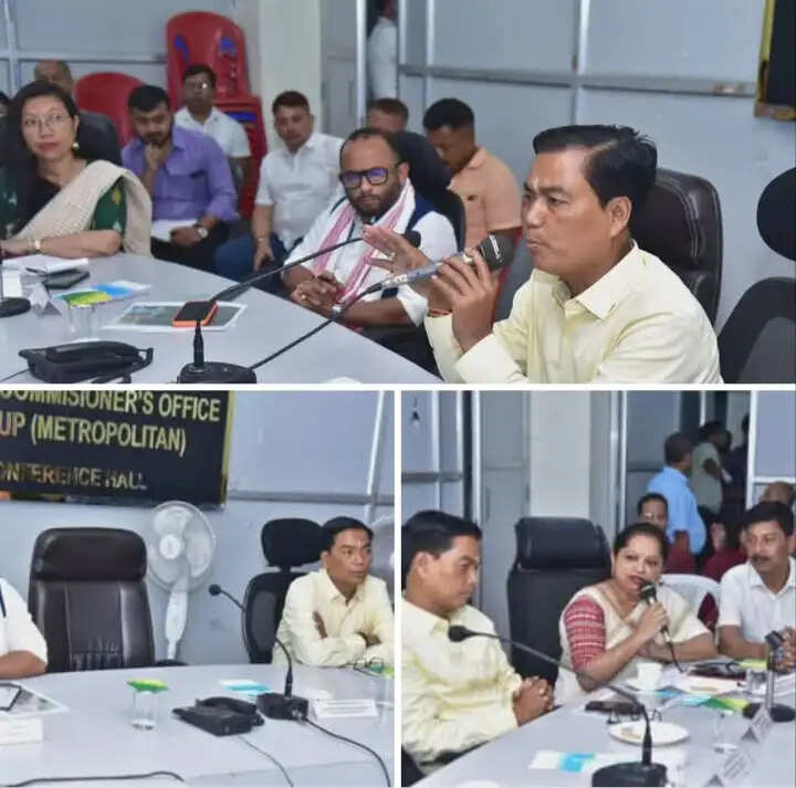 न्यू गुवाहाटी में जनसमस्याओं के समाधान को लेकर समीक्षा बैठक आयोजित
