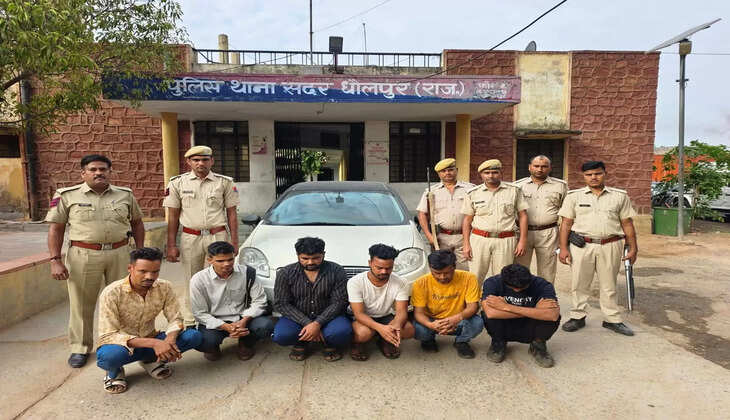 साइबर ठगी के छह आरोपी दबोचे,मोबइल एवं कार बरामद