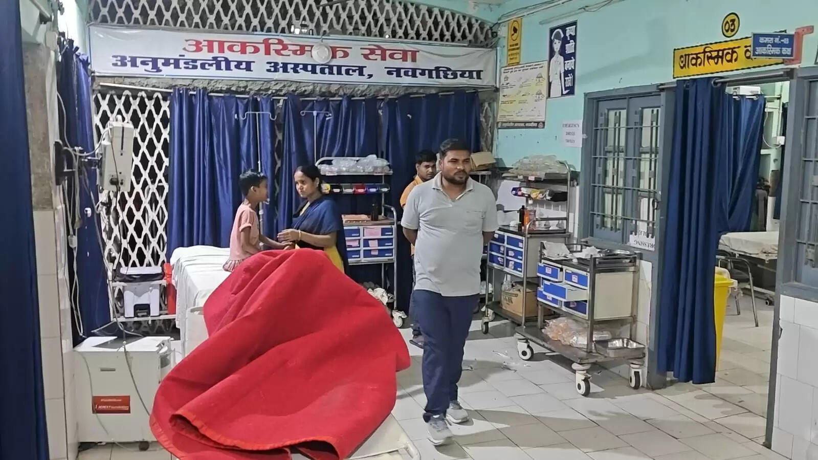 नवगछिया अनुमंडल अस्पताल में संदिग्ध युवक की आवाजाही