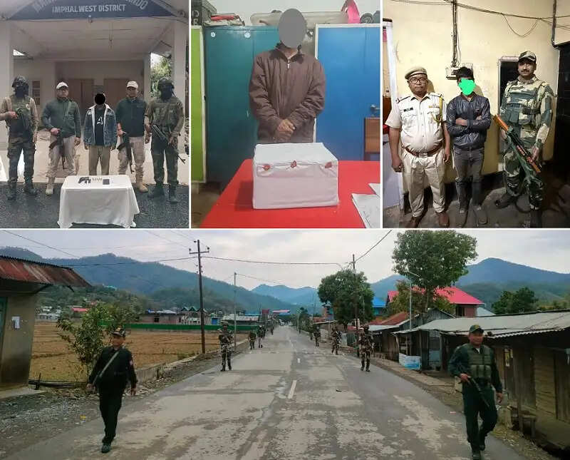मणिपुर में अवैध हथियार, मादक पदार्थ एवं चोरी की घटनाओं में शामिल तीन अपराधी गिरफ्तार