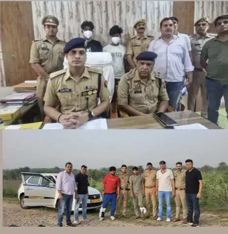 पुलिस मुठभेड़ में चार लुटेरे गिरफ्तार, दो के पैर मे लगी गोली