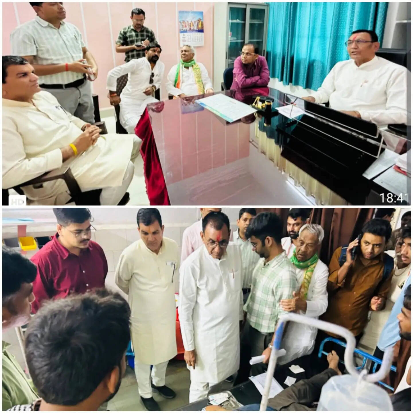 राजगढ़ः जनविश्वास अभियान में मंत्री पंवार ने तहसील-स्वास्थ्य केंद्र का किया निरीक्षण