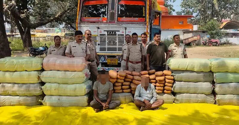 मप्रः शहडोल पुलिस की बड़ी कार्रवाई, ट्रक से 735 किलो से अधिक गांजा जब्त, दो आरोपी गिरफ्तार