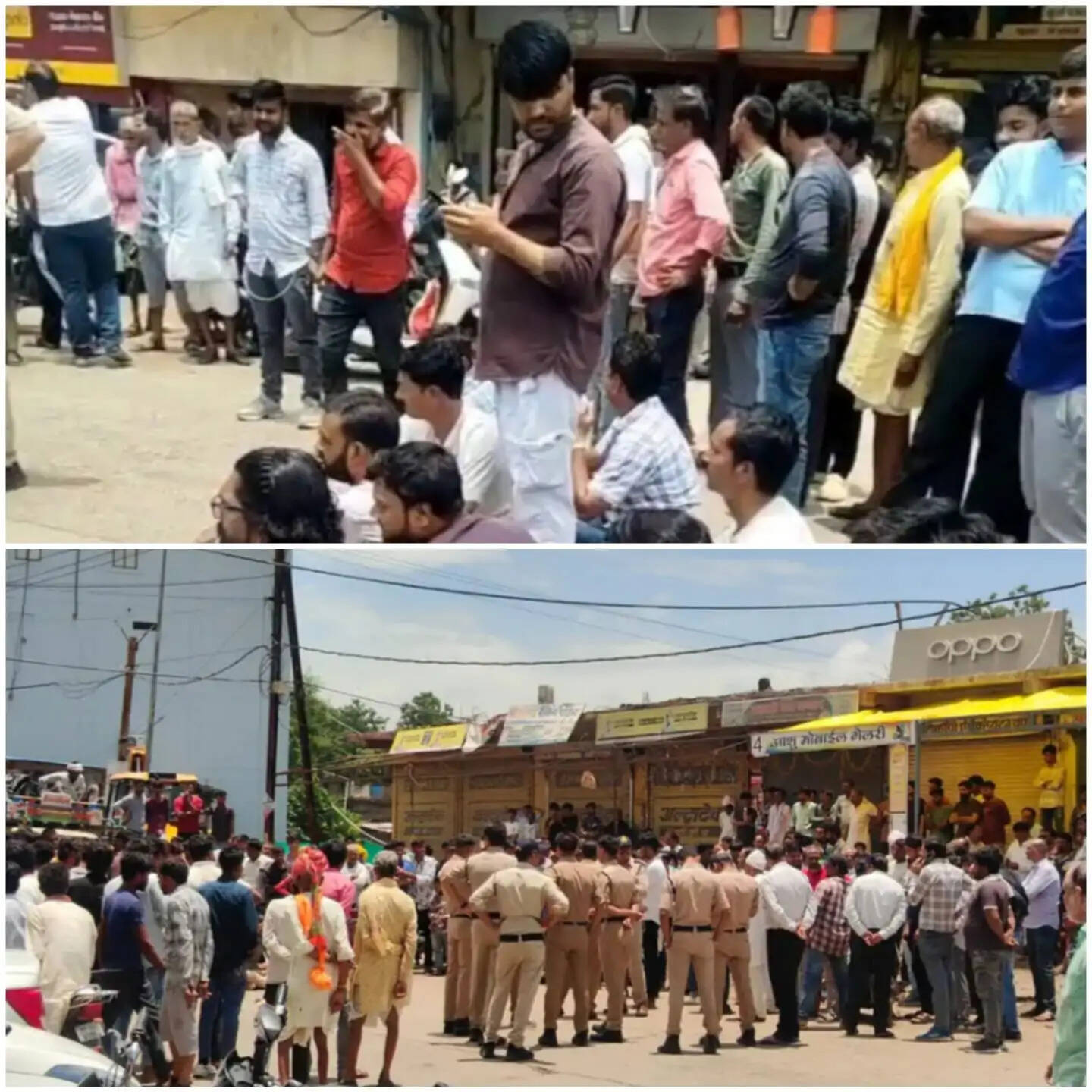 राजगढ़ः अतिक्रमण हटाने की कार्रवाई के दौरान हंगामा, दुकानदारों ने लगाया जाम