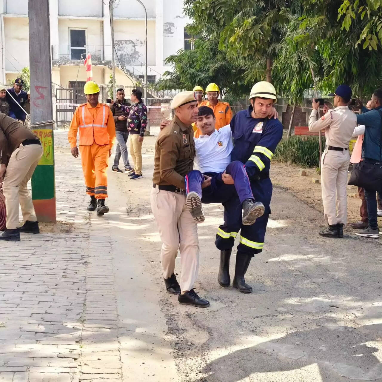 जींद : राजकीय महाविद्यालय में हुआ मॉक ड्रिल का आयोजन