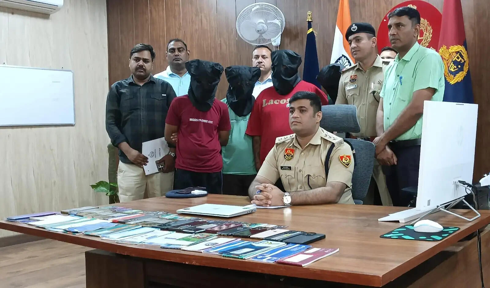 हिसार में साइबर ठगी गिरोह का भंडाफोड़, चार गिरफ्तार