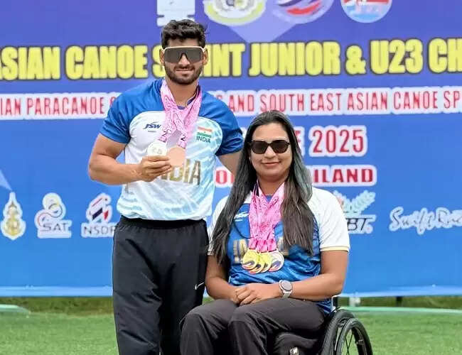 एशियन कैनो स्प्रींट एवं पैरा कैनो चैम्पियनशिप में मप्र ने जीते 3 स्वर्ण समेत आठ पदक