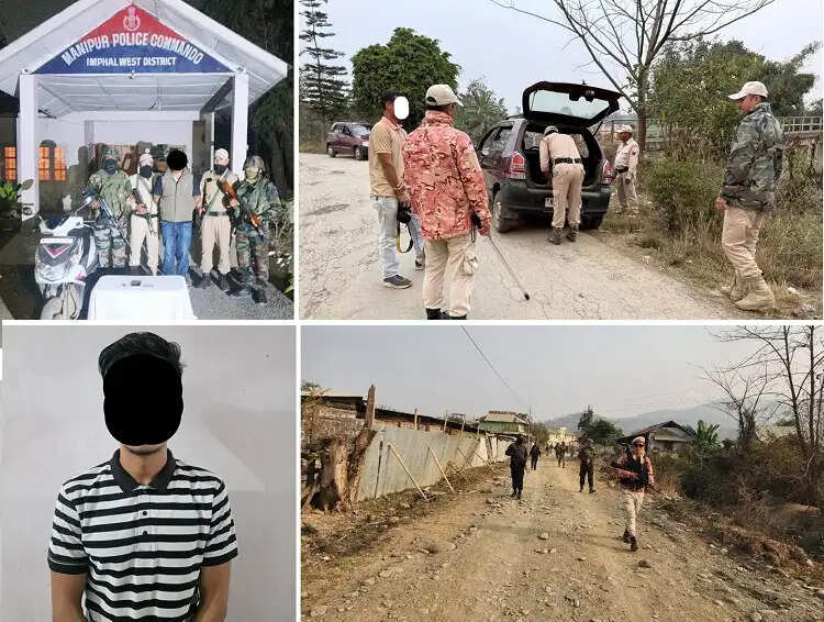 मणिपुर के अलग-अलग इलाकों से दो उग्रवादी गिरफ्तार