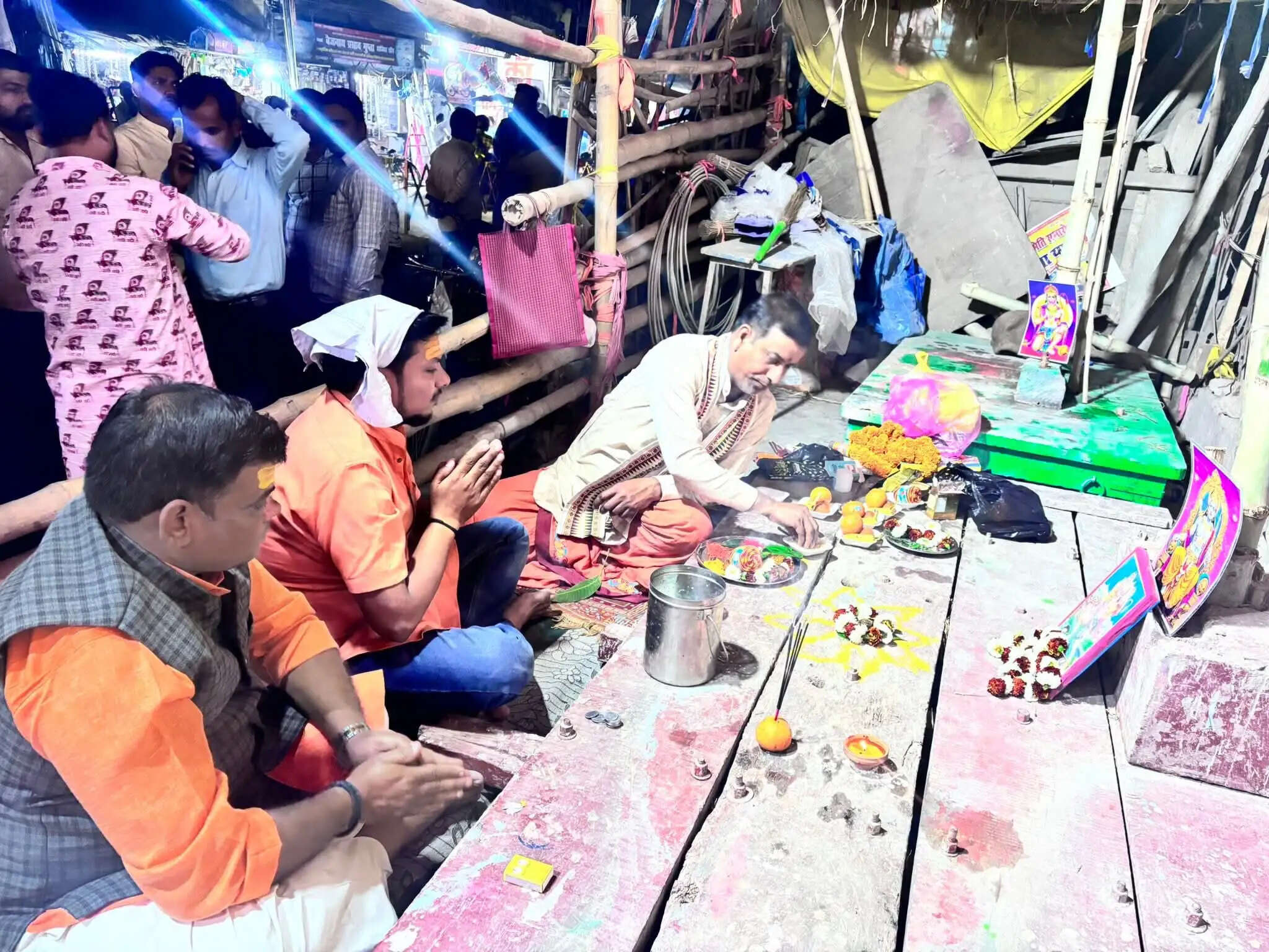 छपरा में मंडप पूजन के साथ रामनवमी शोभा यात्रा का तैयारी शुरू