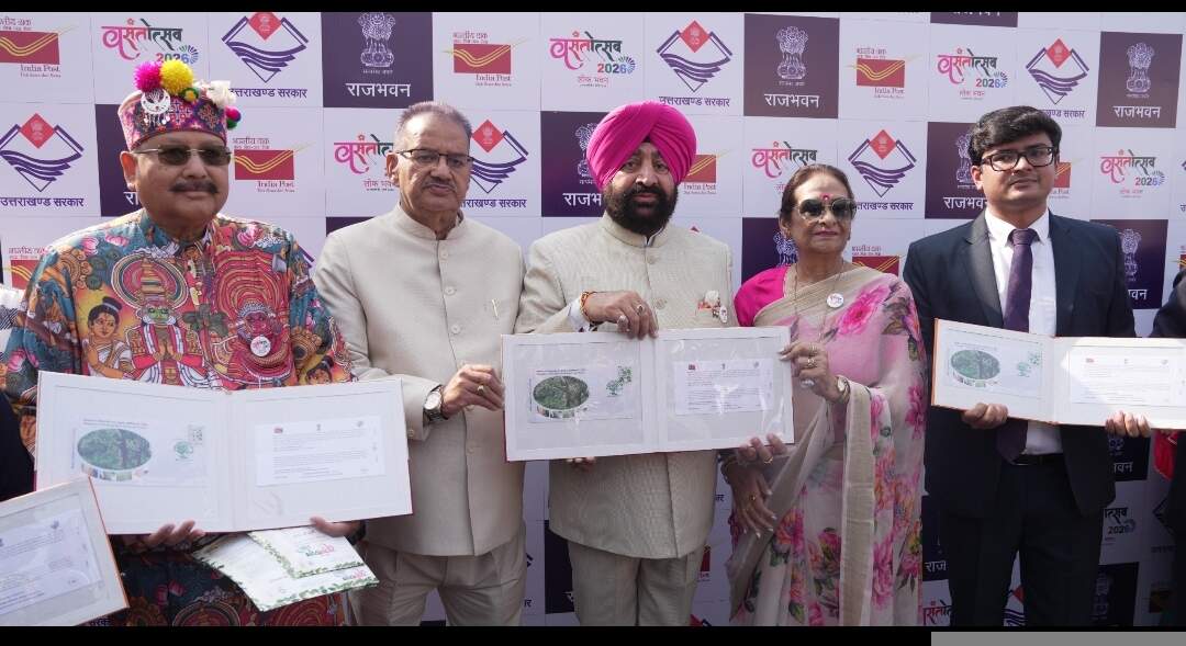 तीन वसंतोत्सव का शुभारंभ, राज्यपाल ने किया ‘भोज पत्र’ विशेष डाक आवरण का विमोचन