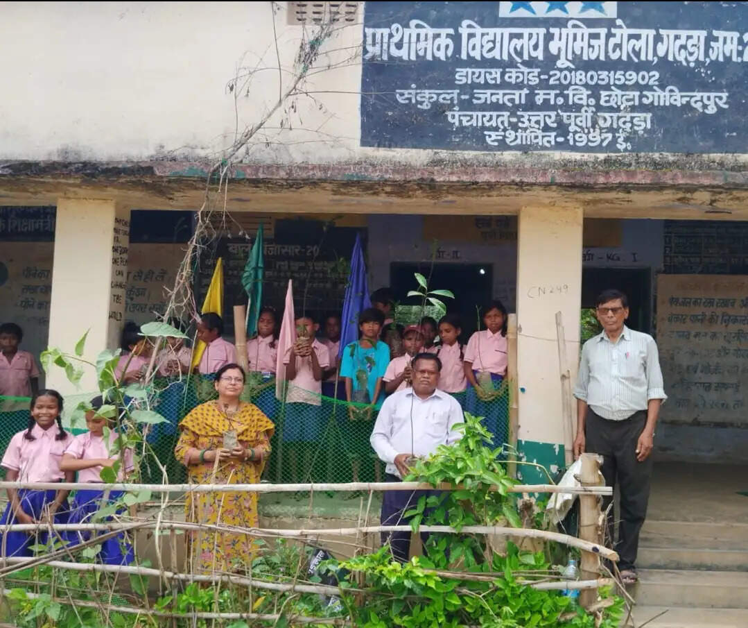 छोटा गोविंदपुर में 300 फलदार और फूलदार पौधों का वितरण