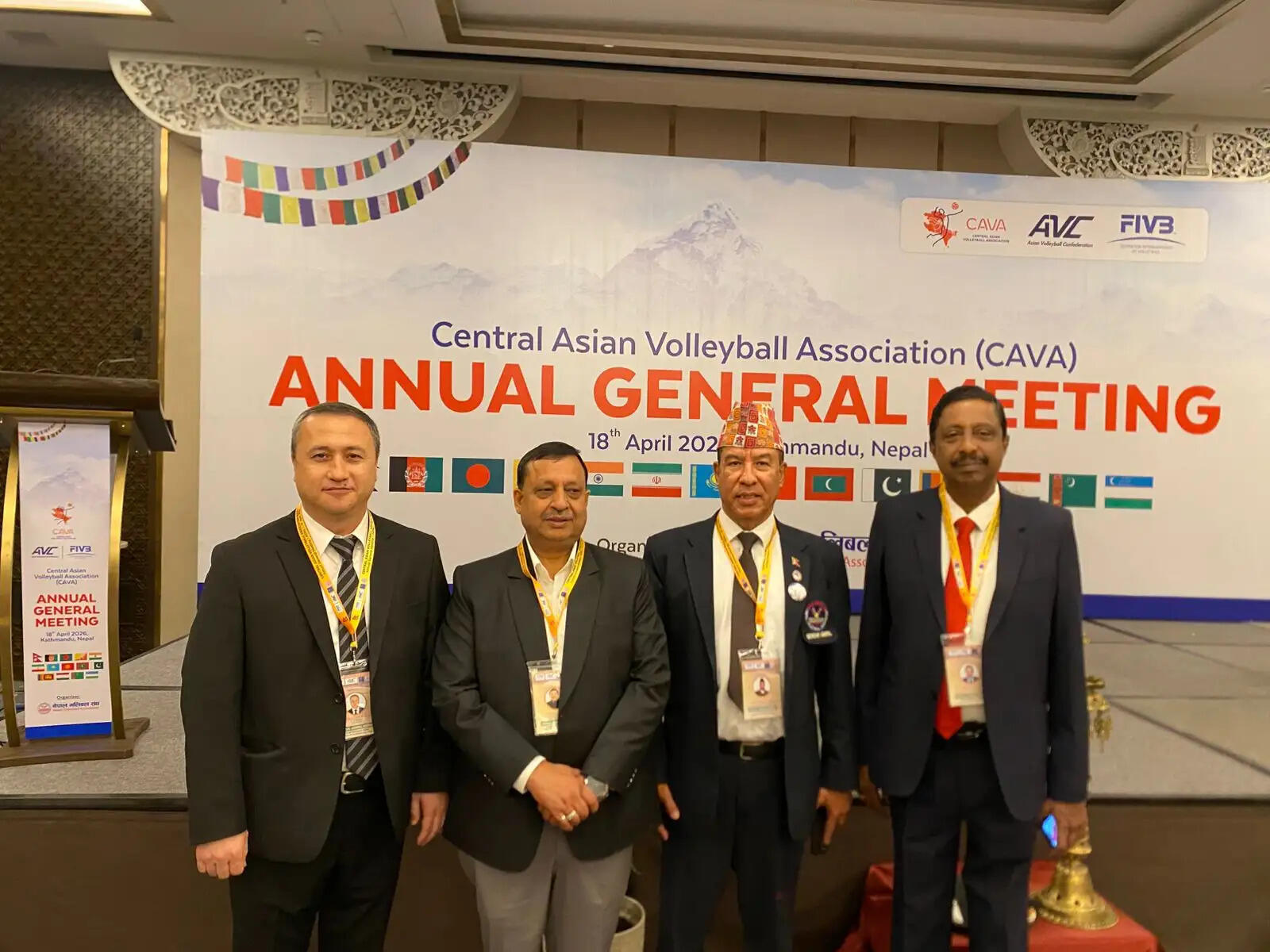 काठमांडू में सेंट्रल एशियन वॉलीबॉल एसोसिएशन की एजीएम में शामिल हुए वीरेंद्र कंवर, वॉलीबॉल के विकास पर बनी रणनीति