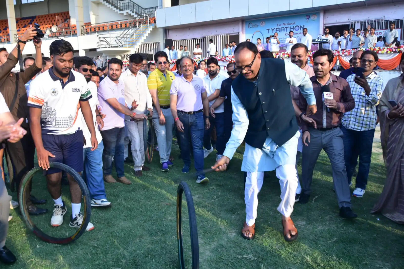 खेल जगत में नया इतिहास : लखनऊ में 'प्रथम राष्ट्रीय टायराथॉन चैम्पियनशिप 2026' का भव्य आगाज