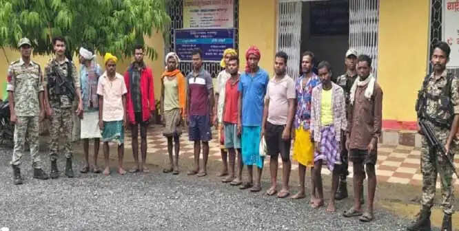 नारायणपुर में गोवंश वध के 12 आराेपित गिरफ्तार
