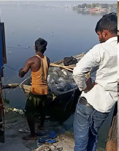 आनासागर में अवैध मत्स्याखेट पर सख्त कार्रवाई, 6 नावें, 40 करंट जाल व 400 किलो मछली जप्त