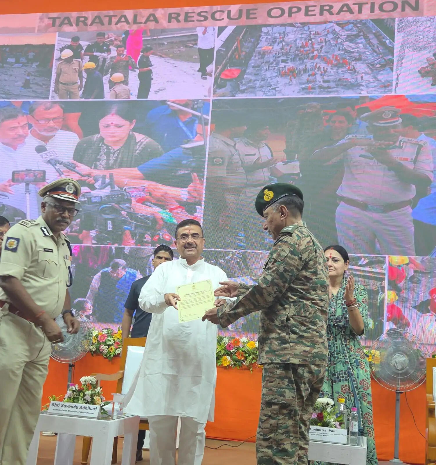 तारातला हादसे के बाद भवन सुरक्षा की विशेष निगरानी शुरू, बचावकर्मियों को मुख्यमंत्री शुभेंदु अधिकारी ने किया सम्मानित