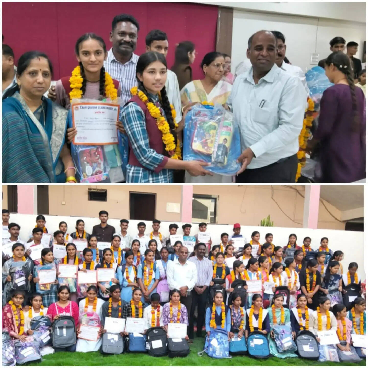राजगढ़ः छात्रावासों के मेधावी विद्यार्थियों ने बढ़ाया जिले का मान, कलेक्टर डॉ. मिश्रा ने किया सम्मानित