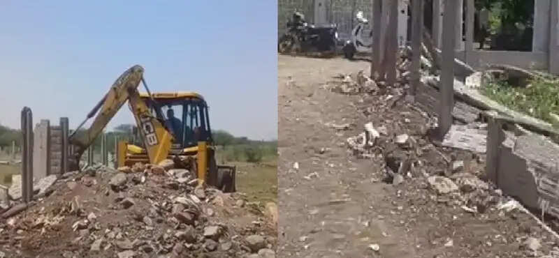 भोपाल : बड़ा तालाब के किनारे अतिक्रमण पर प्रशासन ने की कार्रवाई, जेसीबी से ध्वस्त किए कई पक्के निर्माण