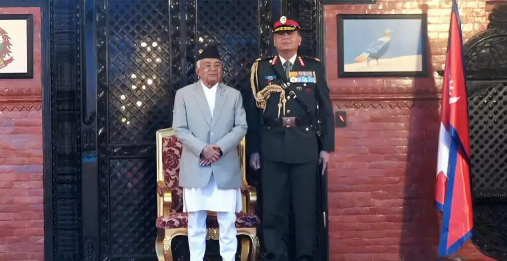 नेपाल के राष्ट्रपति ने भारतीय थल सेनाध्यक्ष को मानद महारथी उपाधि प्रदान की