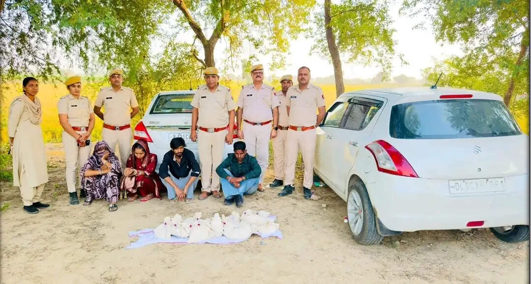 ऑपरेशन चक्रव्यूह: 38 करोड़ की हेरोइन सहित छह तस्कर गिरफ्तार