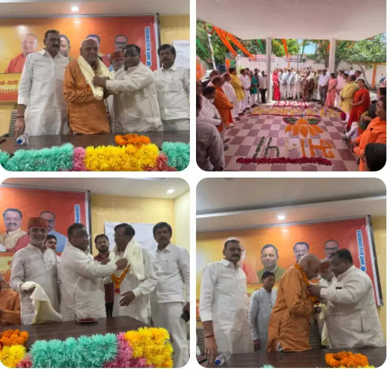 भाजपा ने पार्टी के स्थापना दिवस पर वरिष्ठ कार्यकर्ताओं का किया अभिनंदन