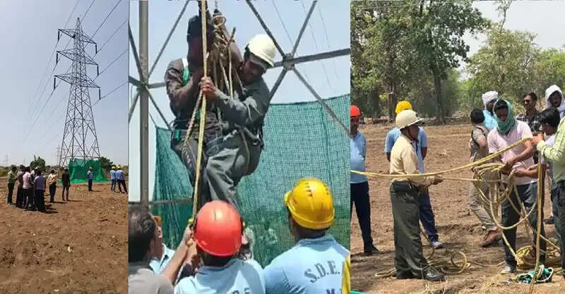 नर्मदापुरम में 'शोले' स्टाइल हाई-वोल्टेज ड्रामा, प्रेमिका ने नंबर किया ब्लॉक तो 120 फीट ऊंचे टॉवर पर चढ़ गया युवक