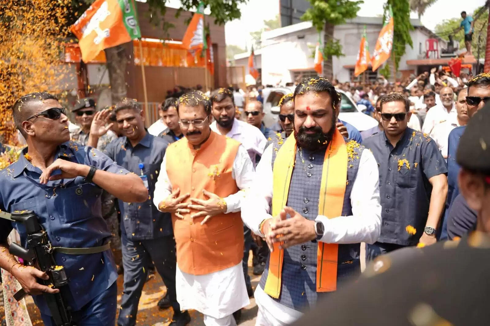 मुख्यमंत्री सम्राट चौधरी का भाजपा प्रदेश कार्यालय में हुआ स्वागत, प्रदेश अध्यक्ष और कार्यकर्ताओं ने दी बधाई