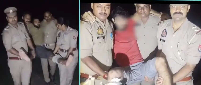 पुलिस मुठभेड़ में एक लाख का इनामियां सहित गोकशी गैंग के पांच सदस्य गिरफ्तार, दो घायल