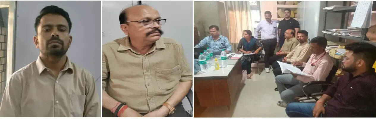 पन्ना में लोकायुक्त का छापा, जल संसाधन विभाग के लेखा अधिकारी और बाबू 45 हजार की रिश्वत लेते गिरफ्तार