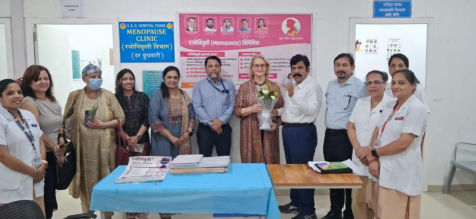 ठाणे सिविल रजोनिवृति कक्ष सुर्ख़ियों में, कंट्री हेड एंड्रिया ने किया दौरा