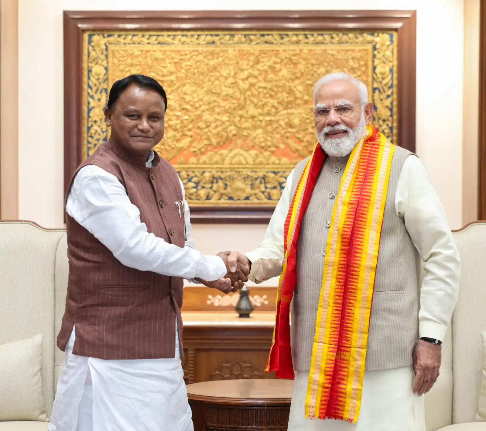 ओडिशा के मुख्यमंत्री मोहन चरण माझी ने प्रधानमंत्री मोदी से की मुलाकात