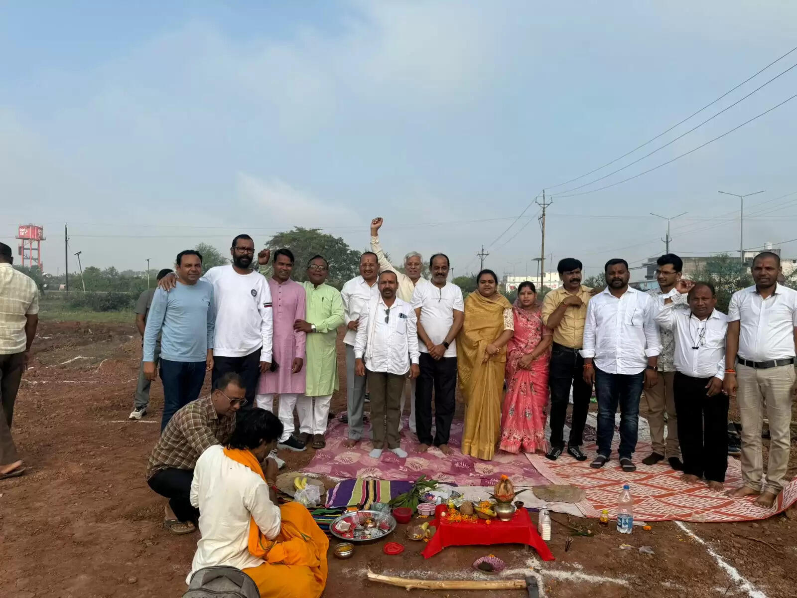 धमतरी : कुरुद में नवीन भाजपा कार्यालय का भूमि पूजन संपन्न