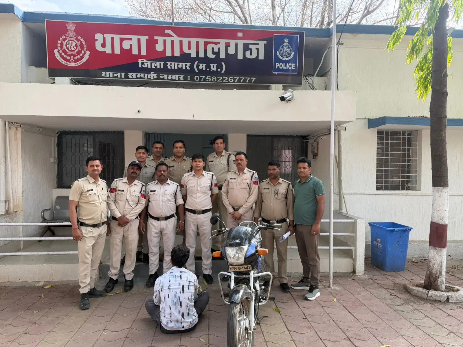 सागर: अस्पताल से चोरी हुई बाइक बरामद, 'आरोपी गिरफ्तार