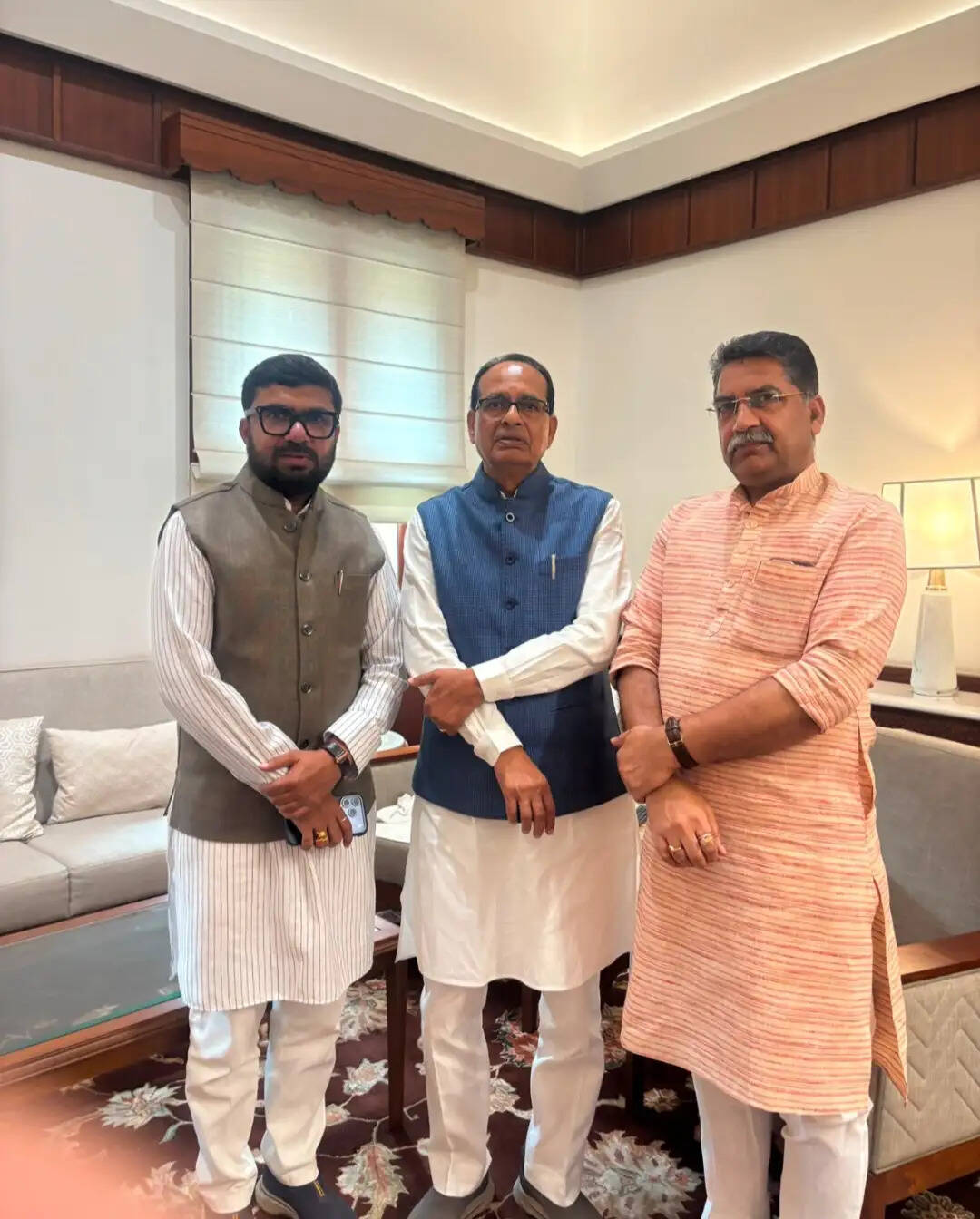 छिंदवाड़ाः सांसद बंटी विवेक साहू ने केन्द्रीय मंत्री शिवराज सिंह से की मुलाकात
