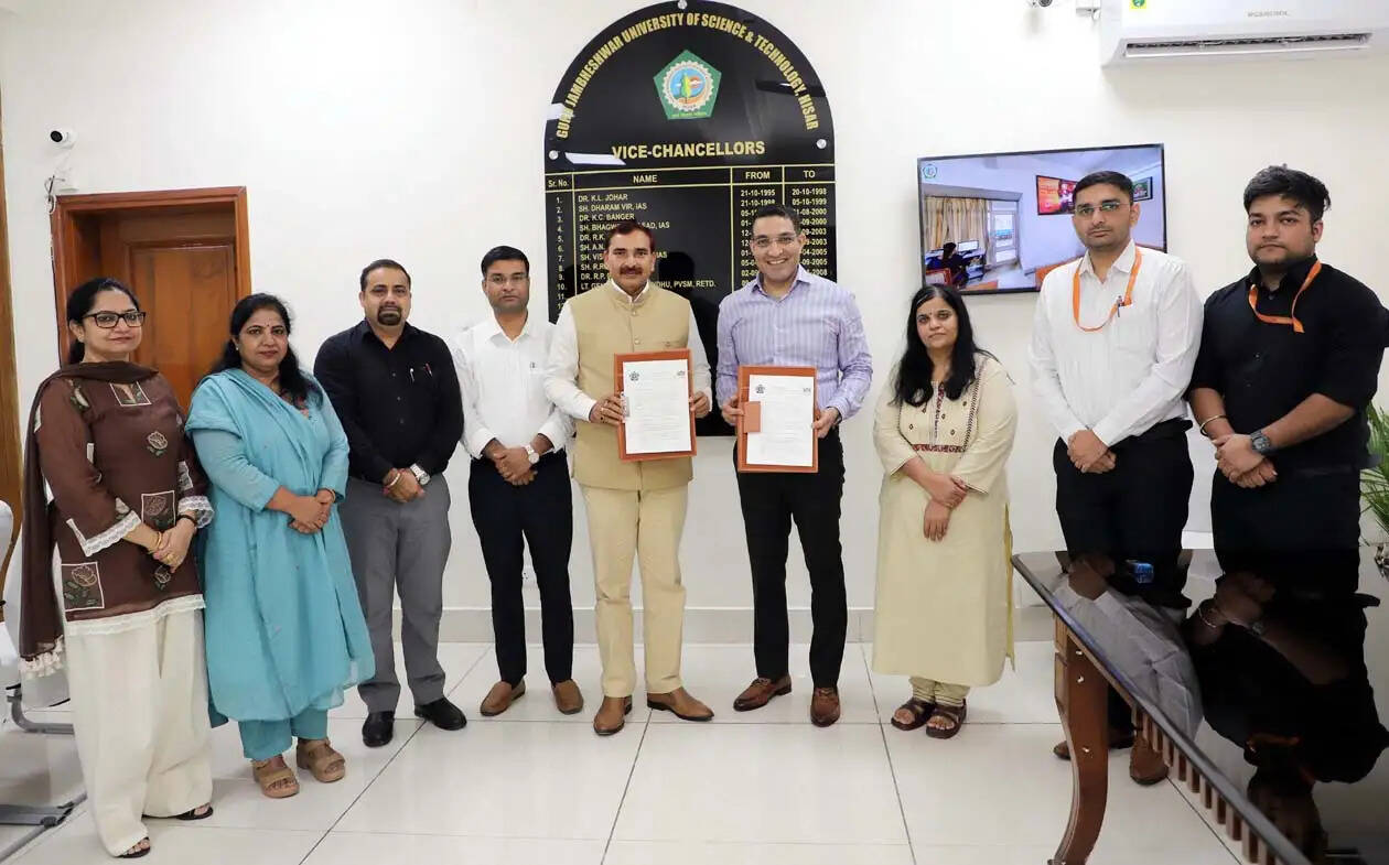 हिसार : गुरु जम्भेश्वर विश्वविद्यालय व आधार हेल्थ इंस्टीट्यूट के बीच एमओयू पर हुए हस्ताक्षर