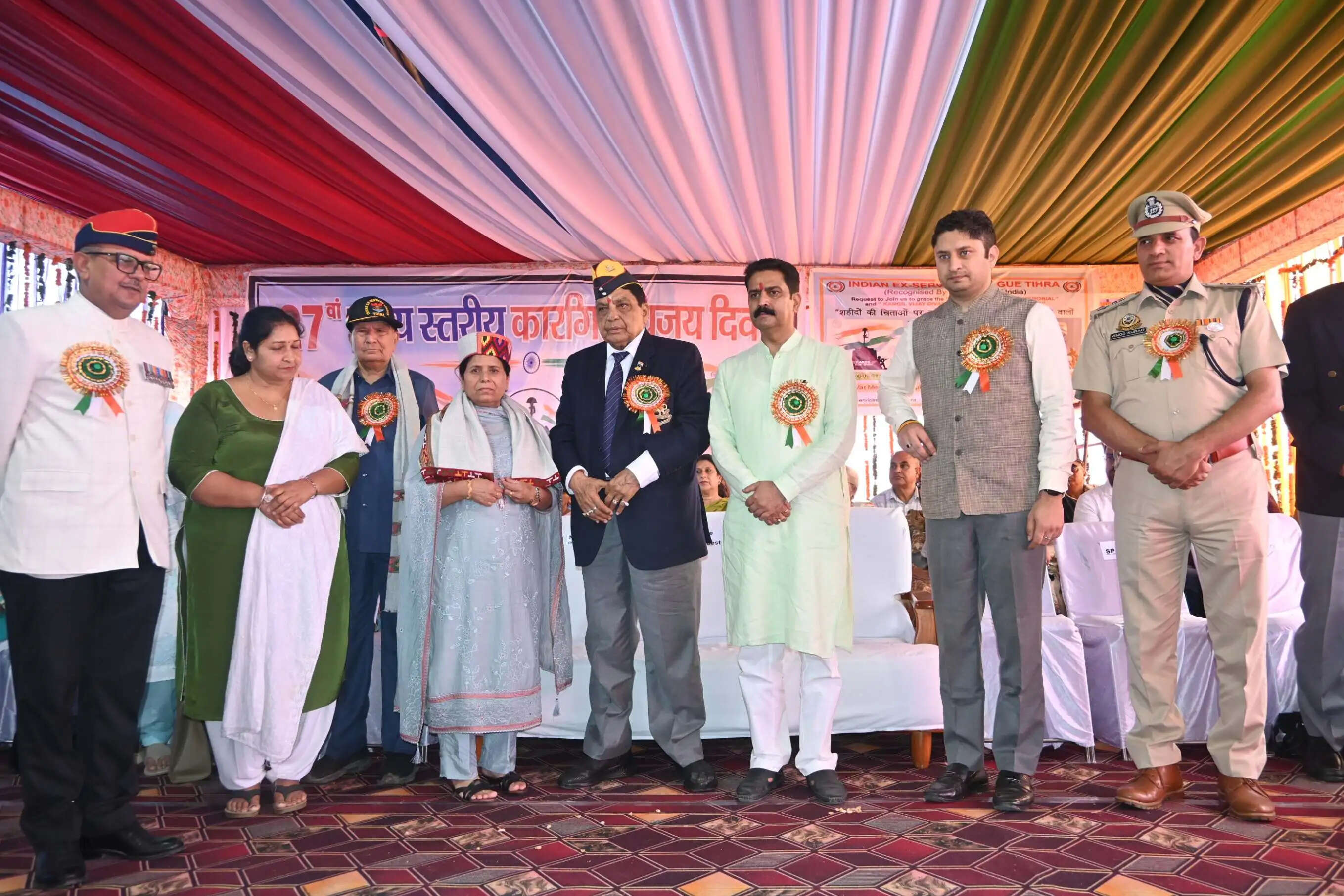 कारगिल विजय दिवस: स्वास्थ्य मंत्री शांडिल ने वीर नारियों, शहीदों के परिजनों और पूर्व सैनिकों को किया सम्मानित