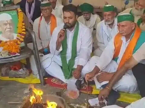 पुण्यतिथि पर बाबा टिकैत को किया गया याद, हुआ हवन-यज्ञ