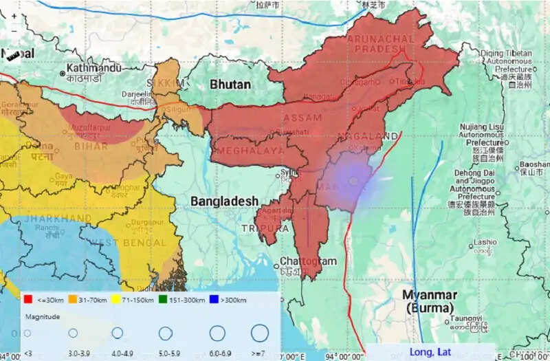 मणिपुर में तीन घंटे में दो बार डोली धरती