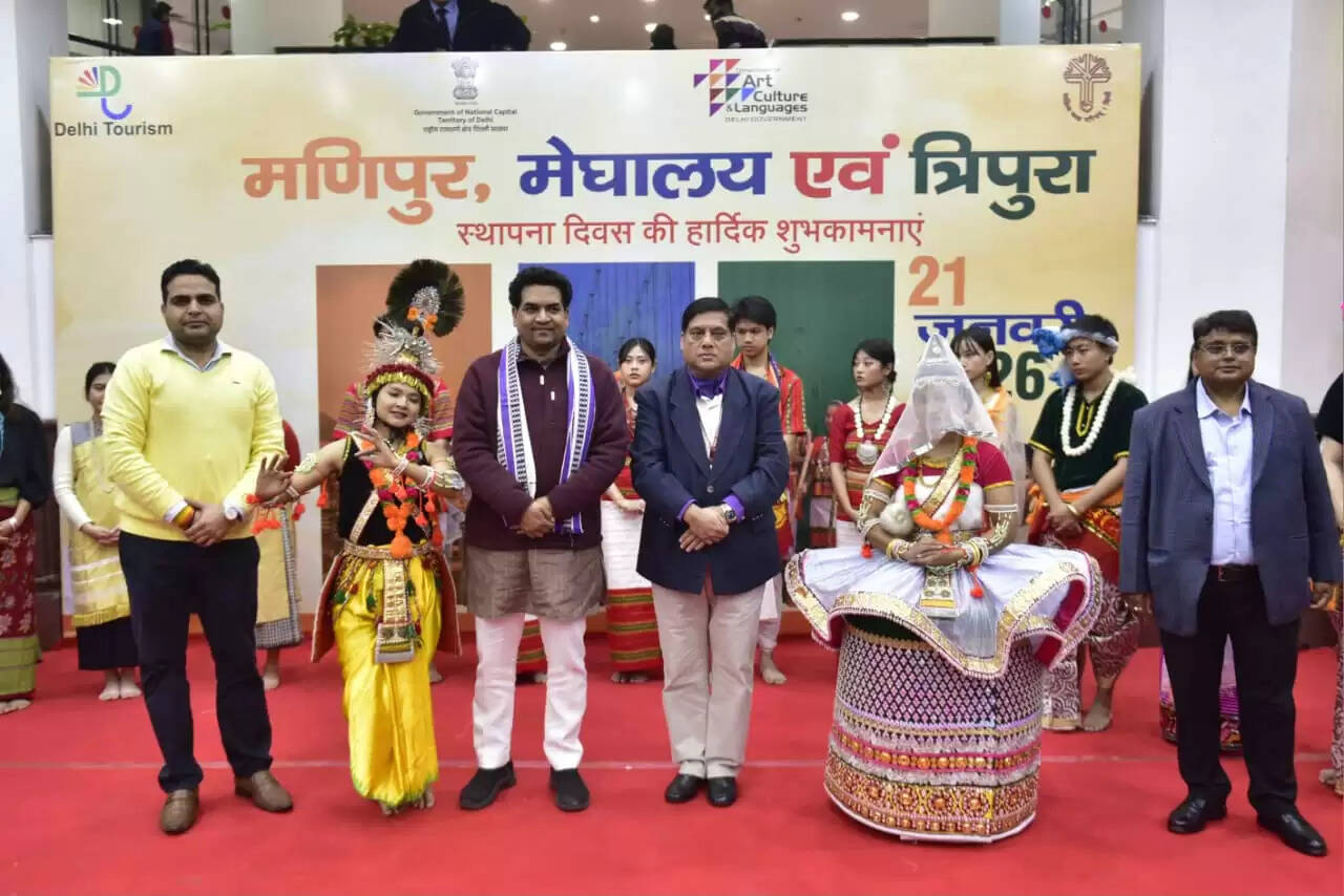 दिल्ली सचिवालय में मणिपुर, मेघालय एवं त्रिपुरा के स्थापना दिवस का आयोजन